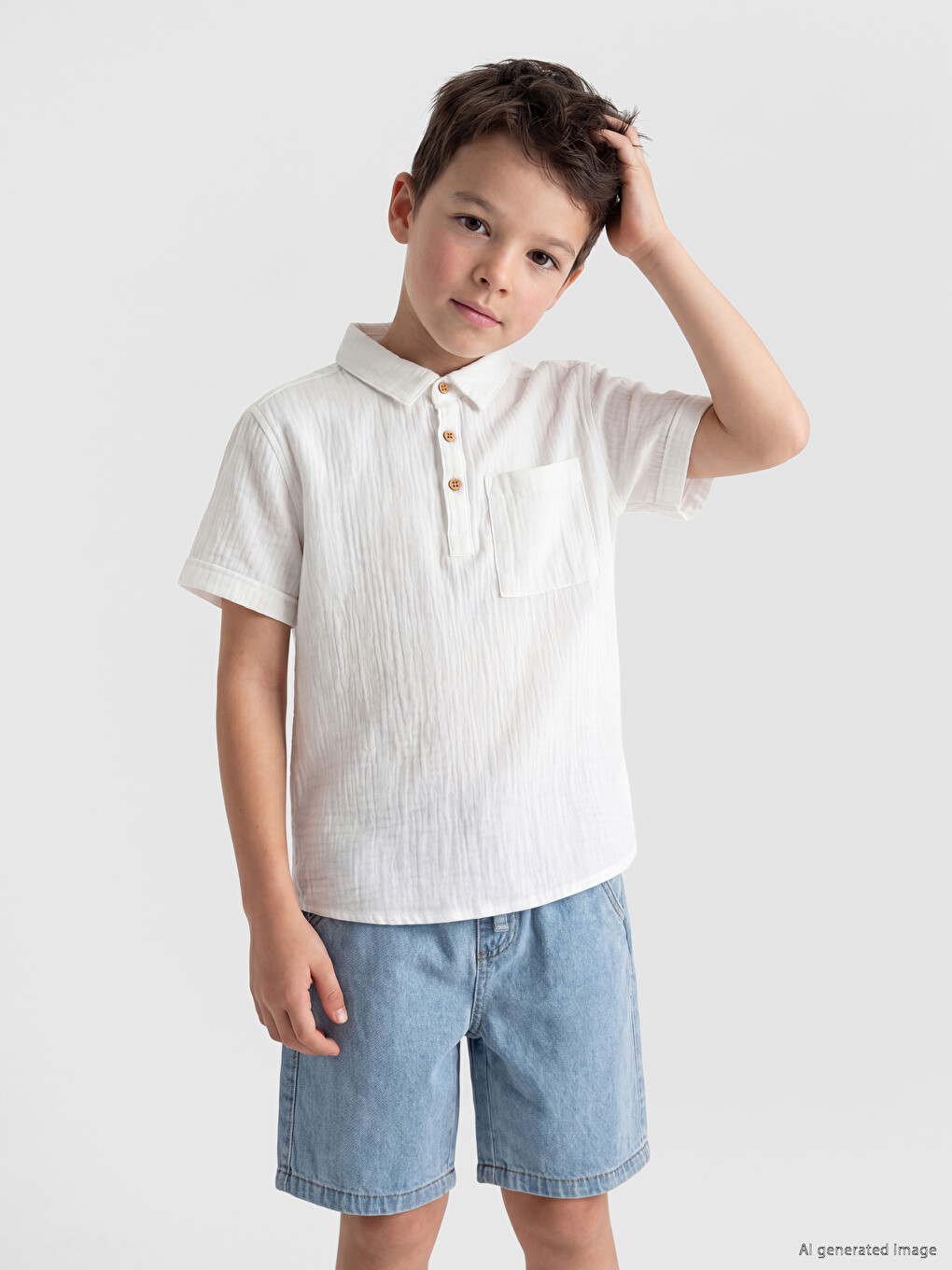 Polo Collar Boys' T-Shirt