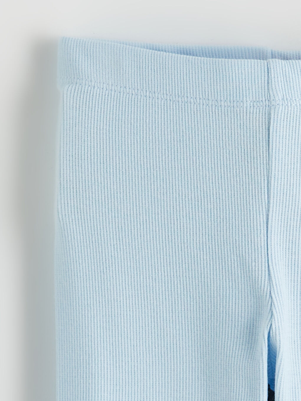 Mavi Beli Lastikli Kız Çocuk Tayt-1