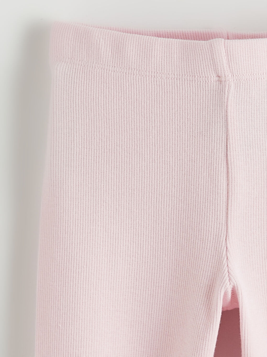 Pembe Beli Lastikli Kız Çocuk Tayt 2'li-5