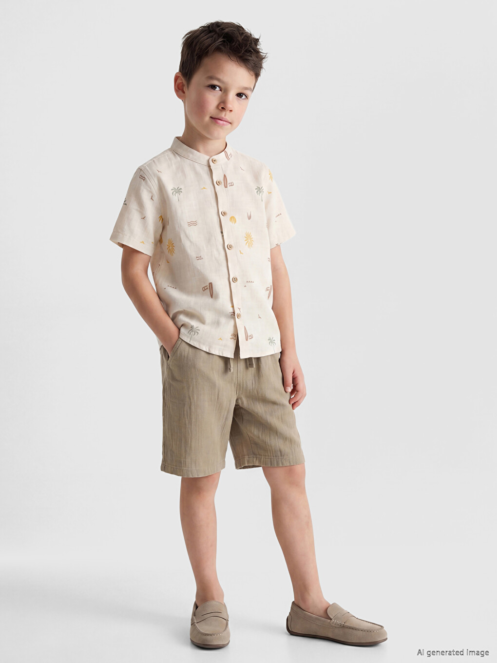 Elastic Waist Boys' Shorts