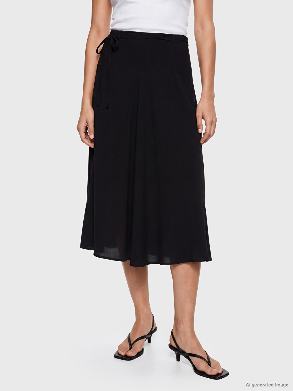 Woman Black Skirt-1