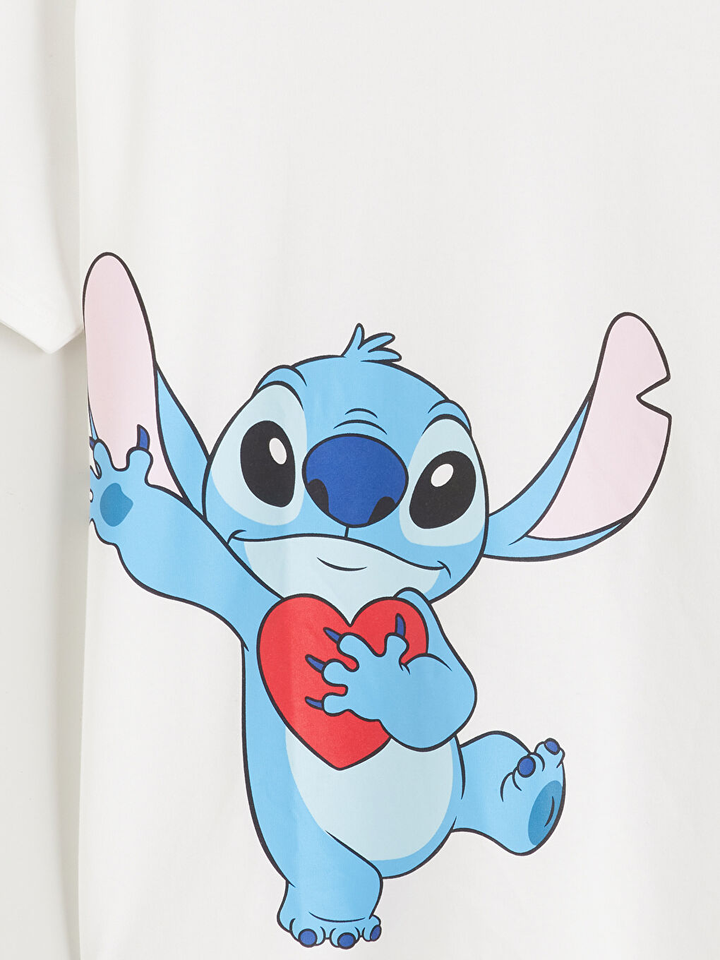Ekru Bisiklet Yaka Stitch Baskılı Kadın Pijama Takım-7