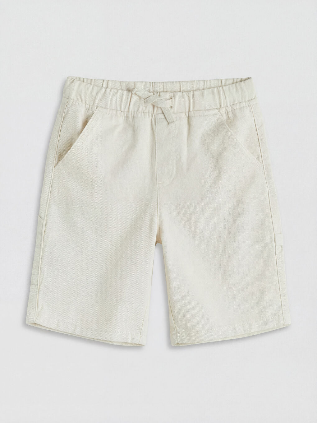 Bej Gabardin Erkek Çocuk Şort
