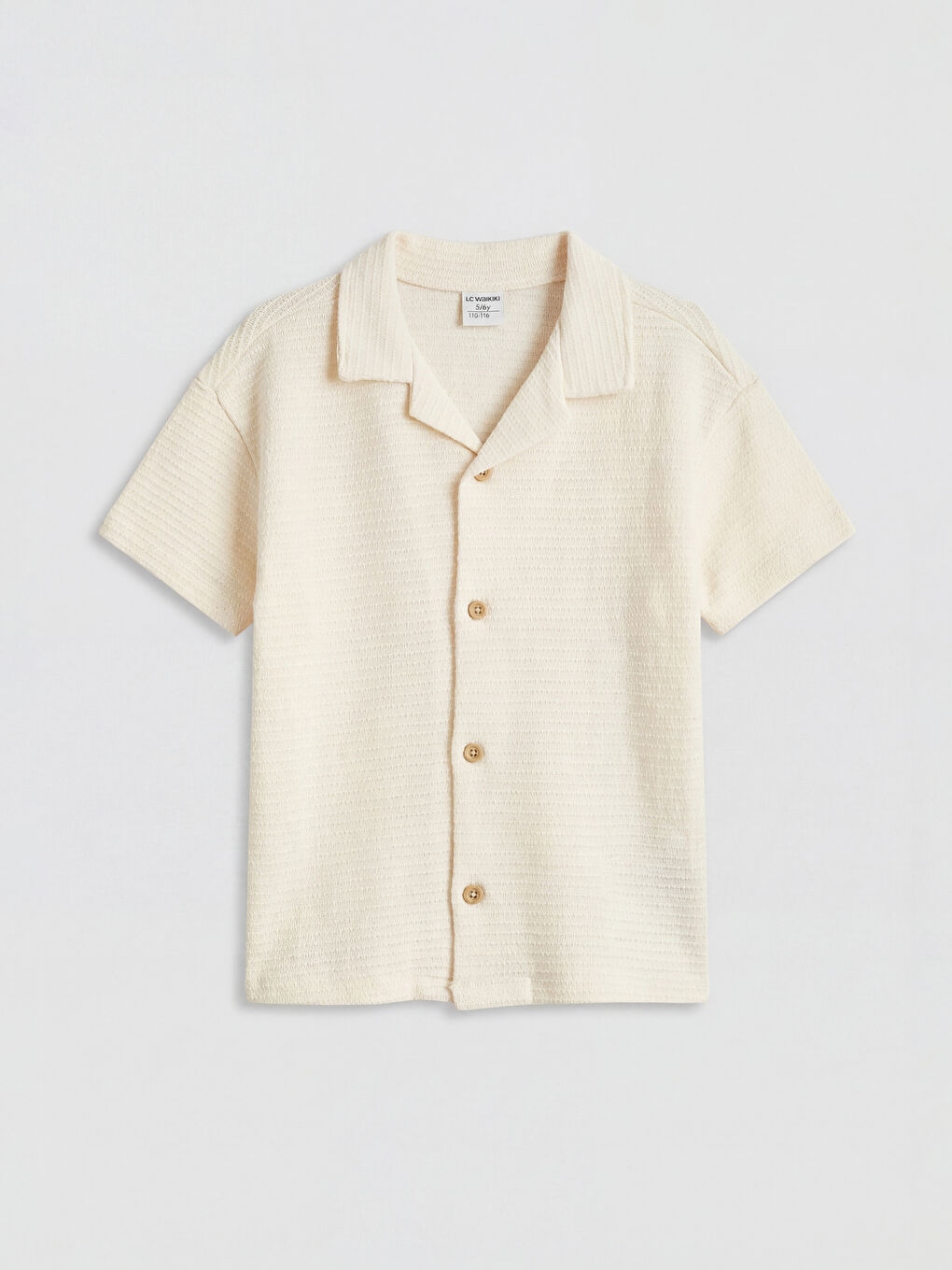 Ekru Erkek Çocuk Gömlek