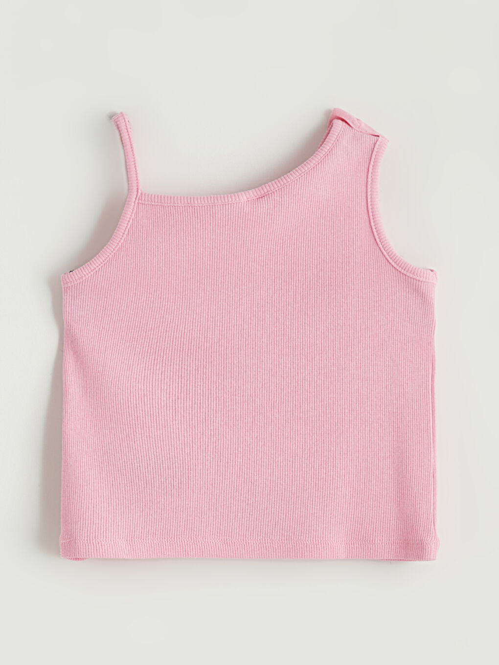 Pembe Kare Yaka Fiyonk Detaylı Kız Çocuk Atlet-2