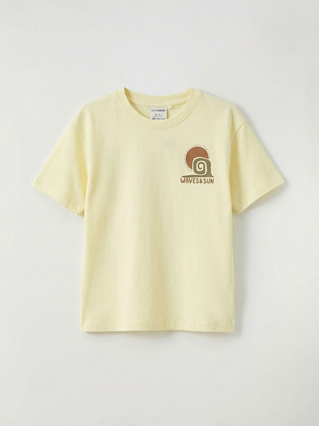 Crew Neck Printed Boys' T-Shirt-1