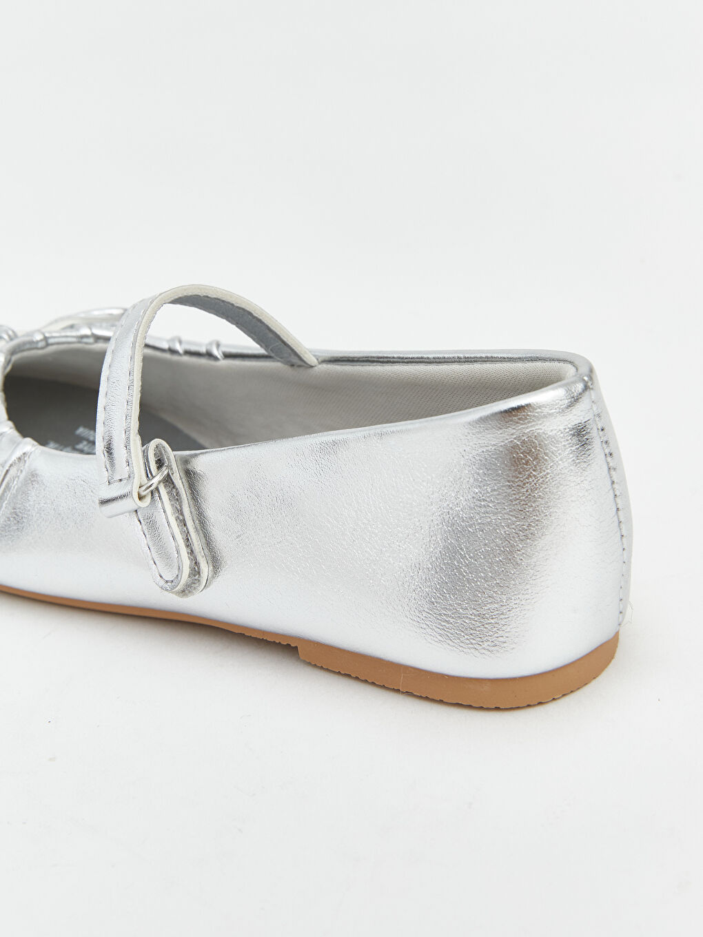 Gri Fiyonk Detaylı Kız Çocuk Babet-4