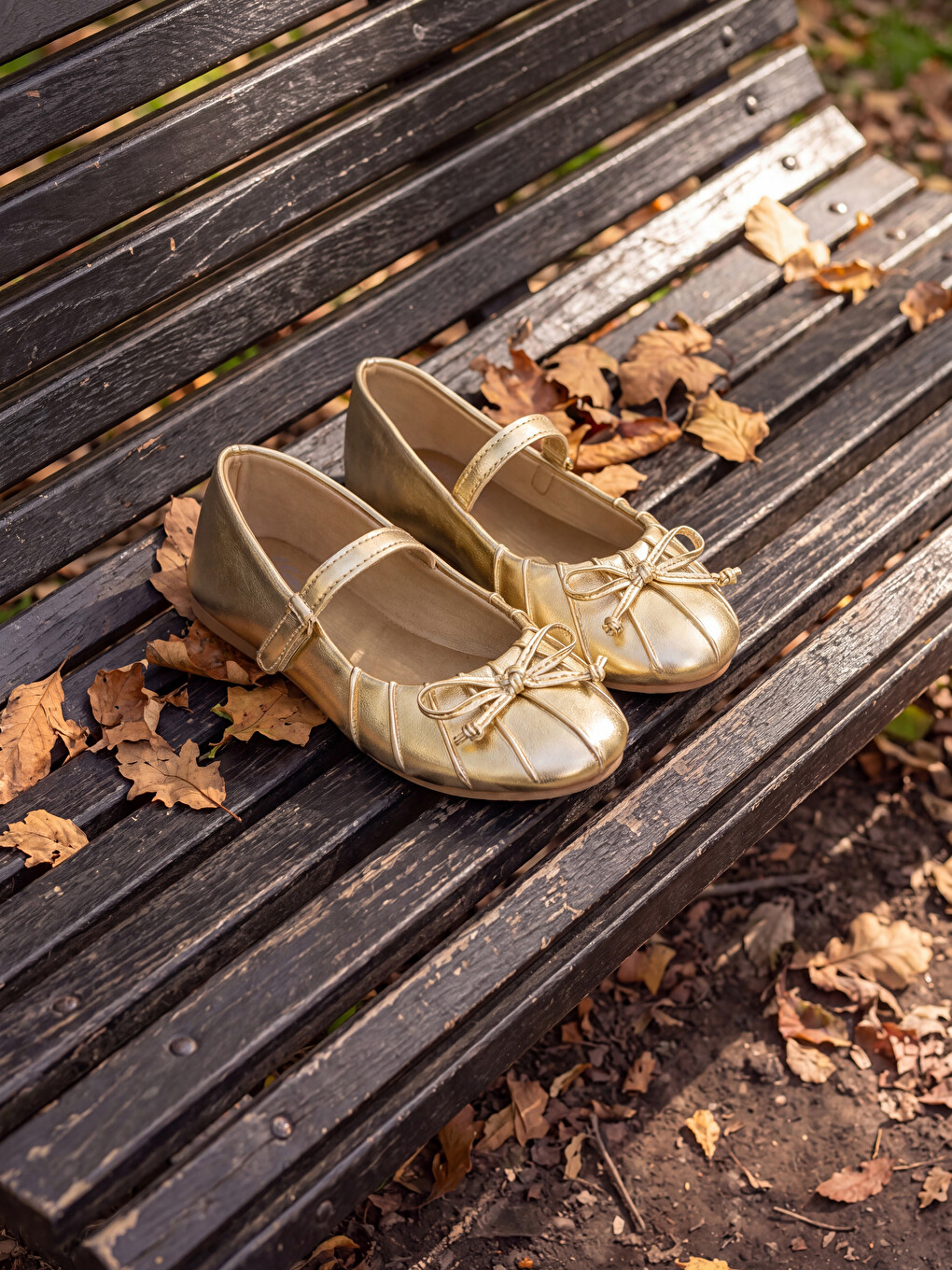 Mädchen Ballerinas Mit Schleifendetail
