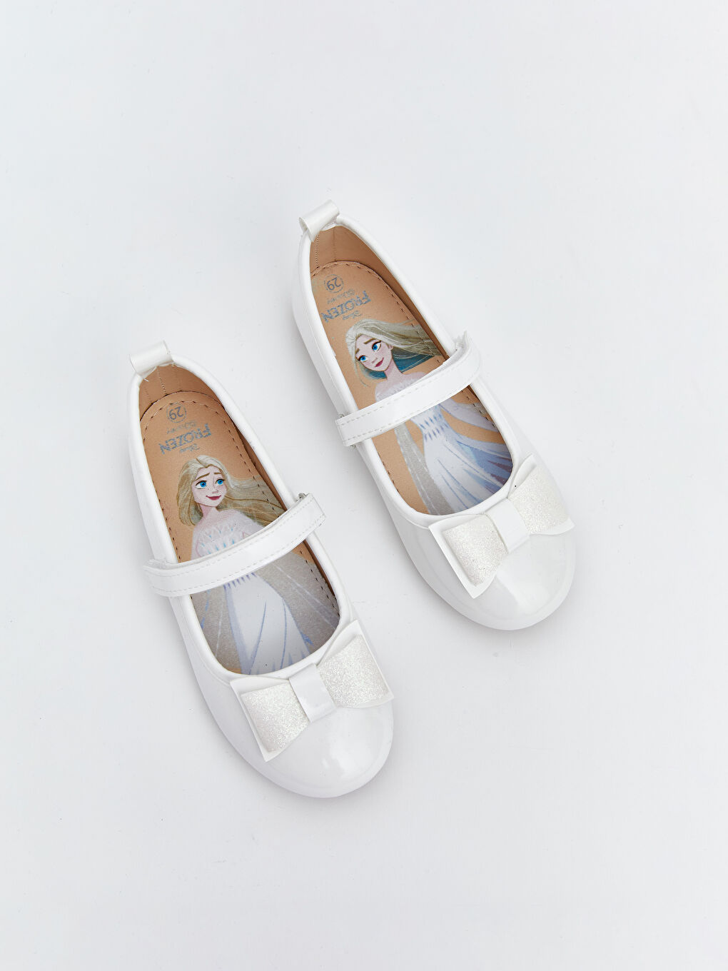 Beyaz Deri Görünümlü Kız Bebek Babet -2