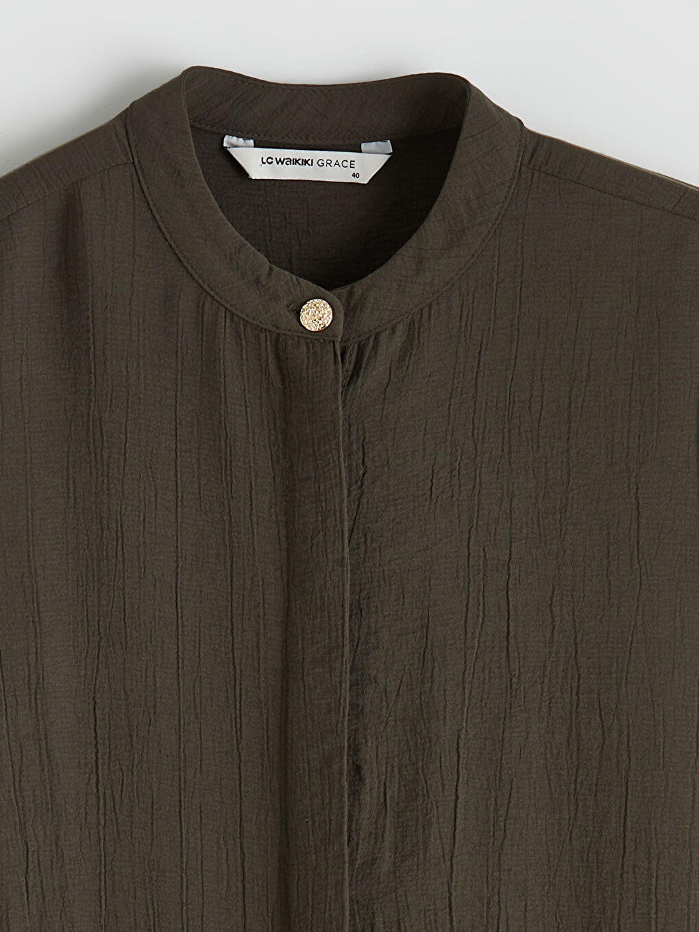 Hakim Yaka Dokulu Kadın Gömlek Tunik-5