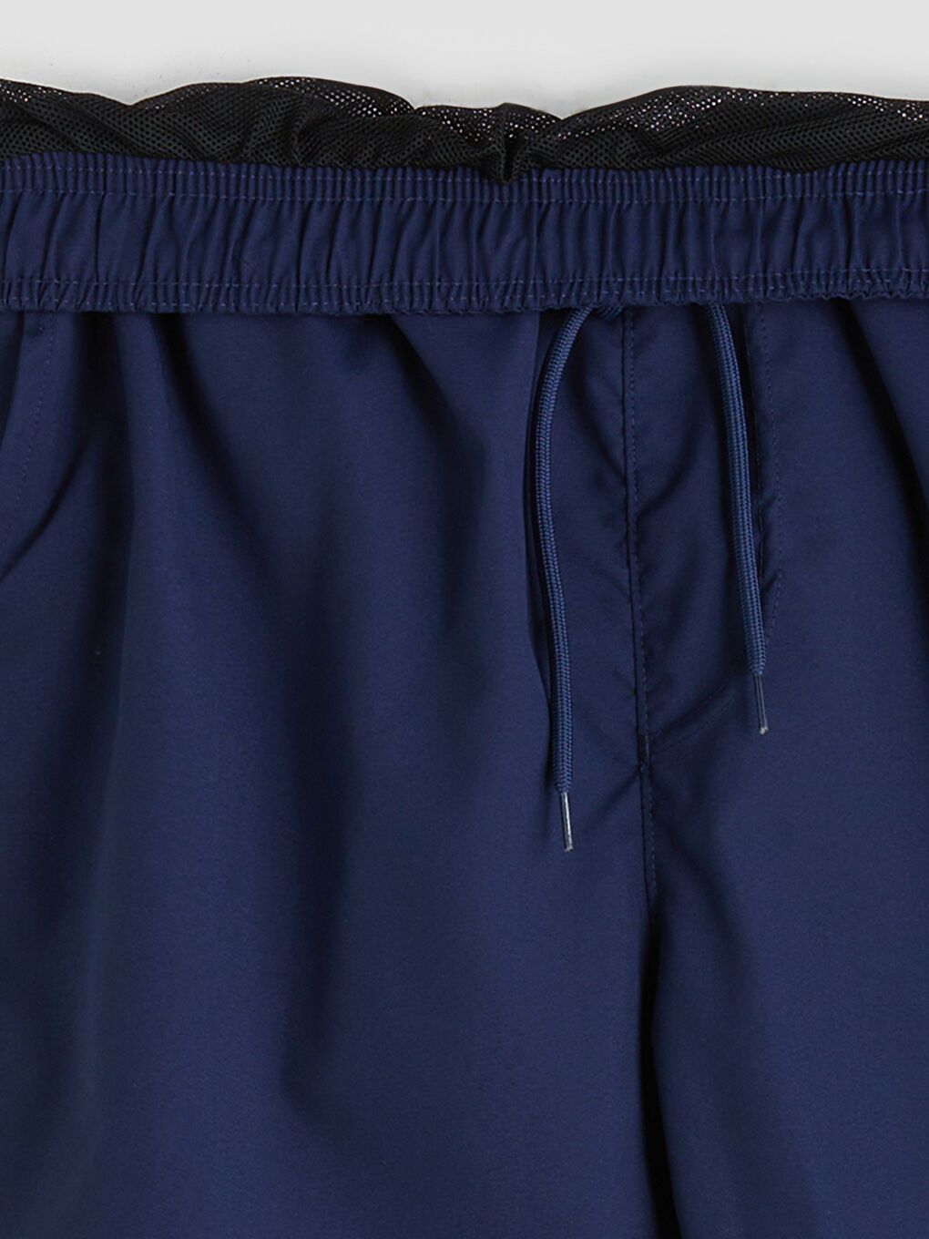 İndigo Diz Hizası Boy Basic Erkek Deniz Şortu-2