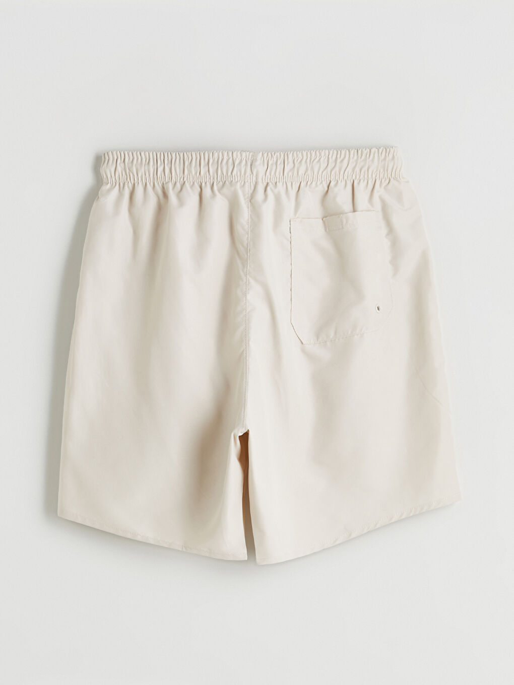 Bej Diz Hizası Boy Basic Erkek Deniz Şortu-6