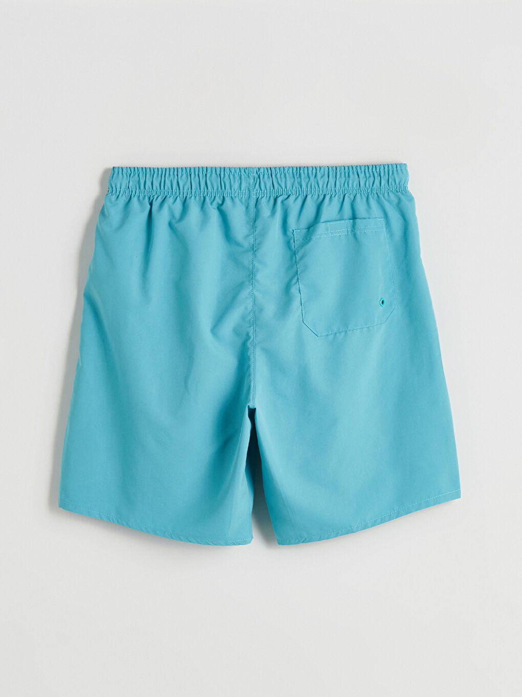 Turkuaz Diz Hizası Boy Basic Erkek Deniz Şortu-6