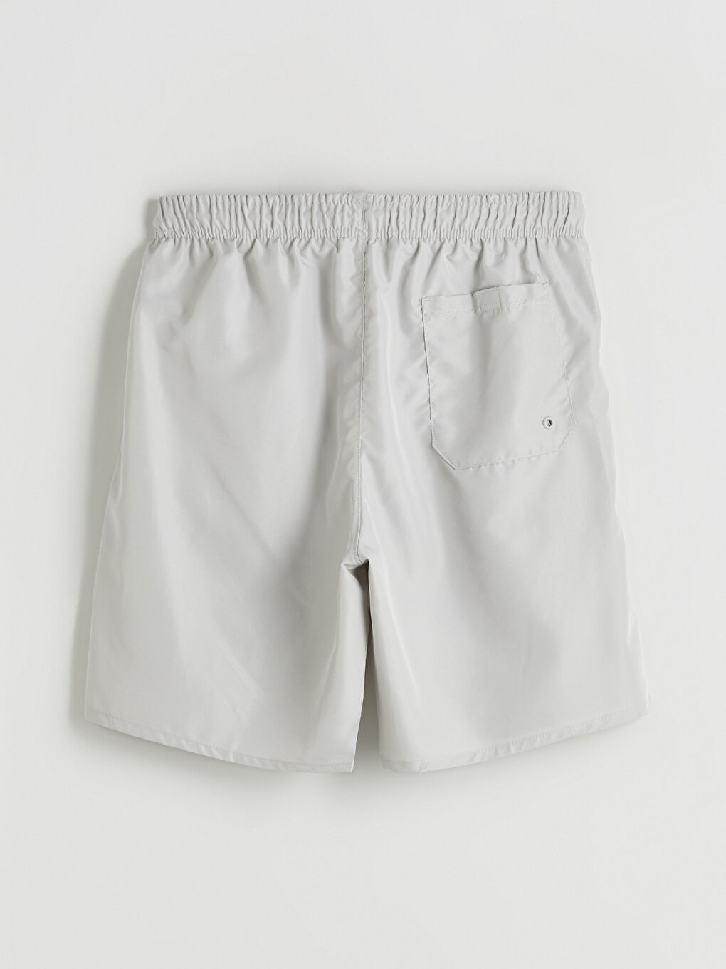 Gri Diz Hizası Boy Basic Erkek Deniz Şortu-6