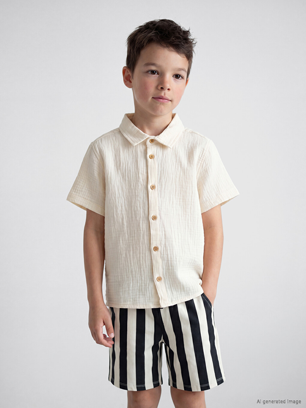 Boys' Muslin Shirt-1