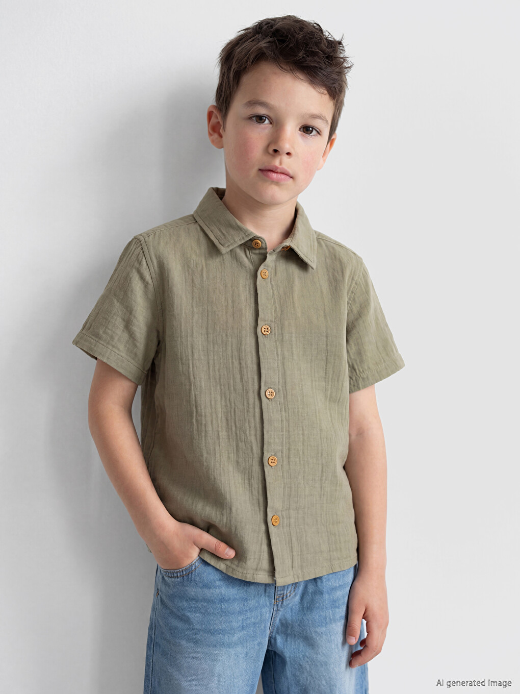 Boys' Muslin Shirt