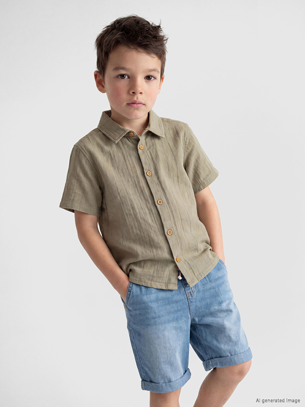 Boys' Muslin Shirt-1