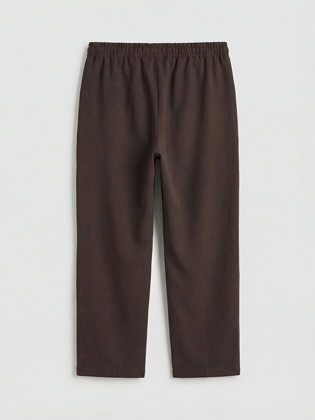 Kahverengi Beli Lastikli Kadın Pantolon-1