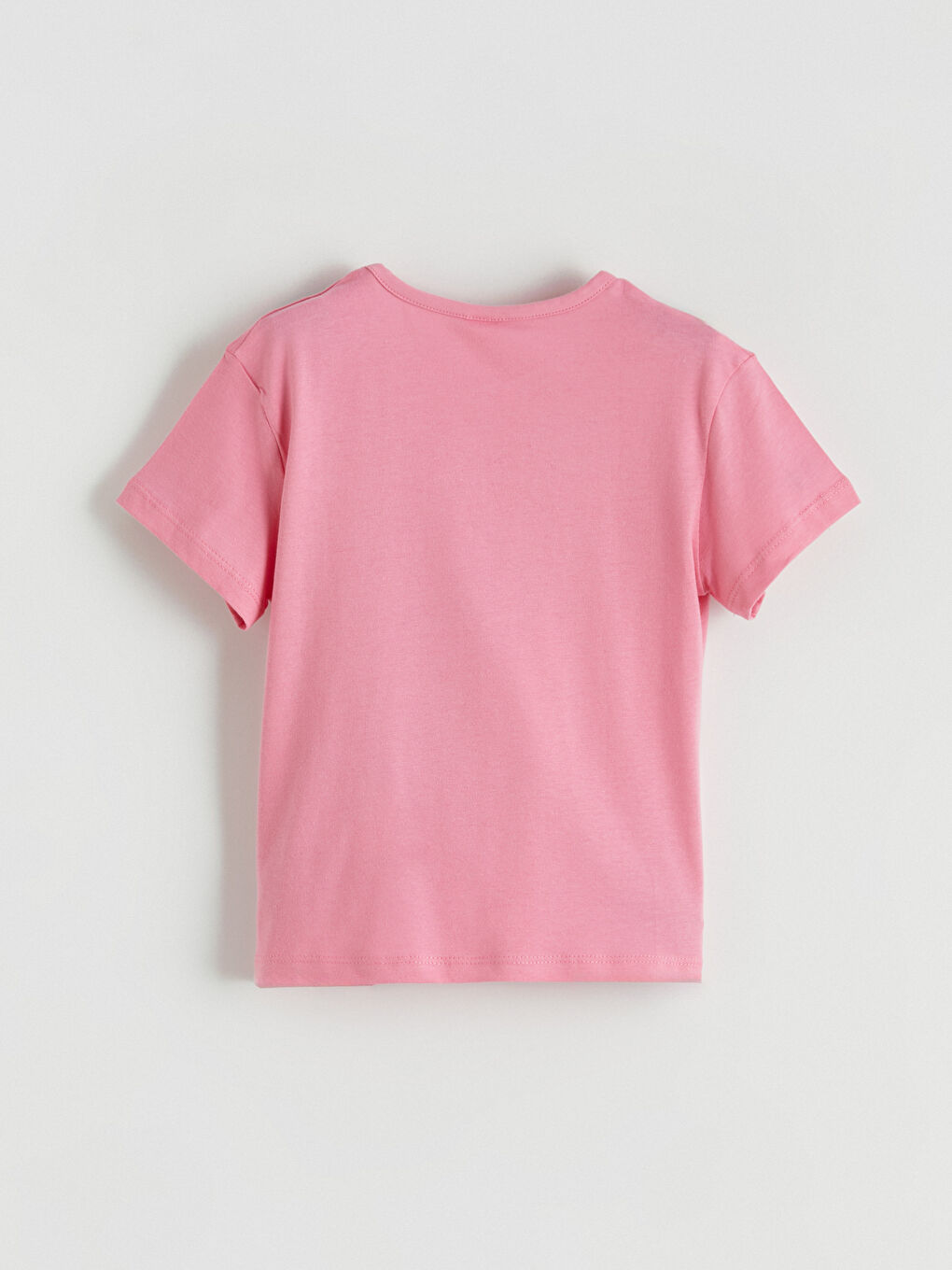Crew Neck Printed Girls' T-Shirt-2