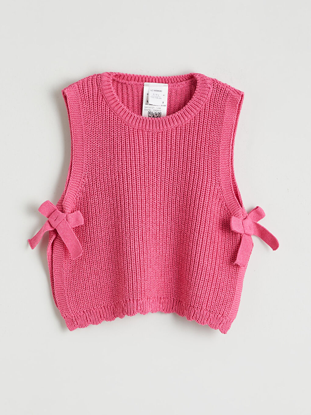 Pembe Baskılı Poplin Kız Çocuk Gömlek ve Süveter-1