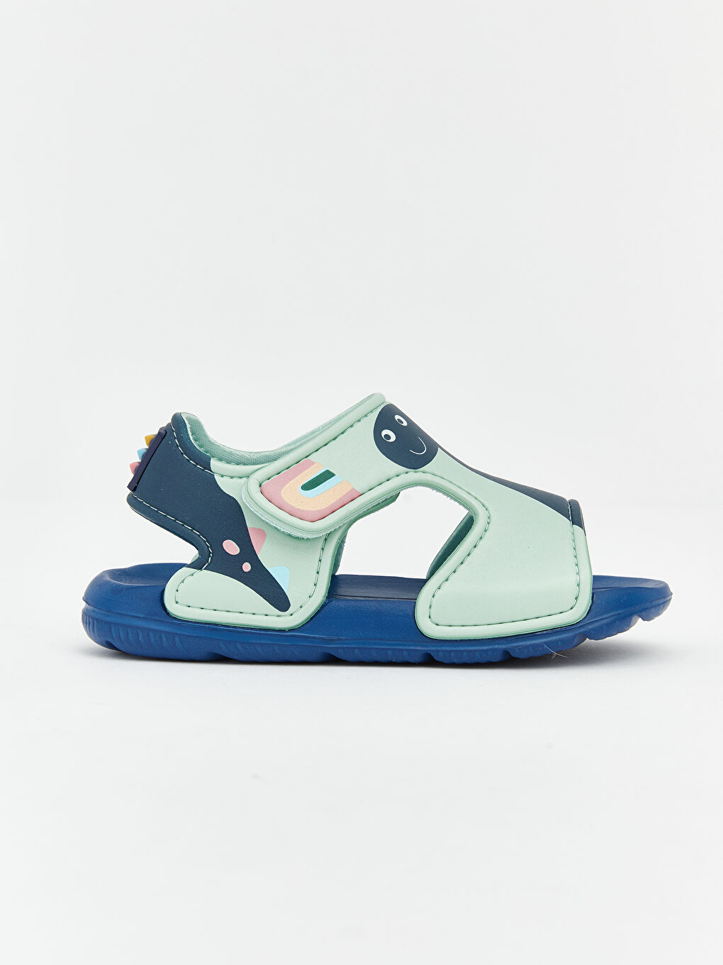 Dinozor Baskılı Erkek Bebek Sandalet-1