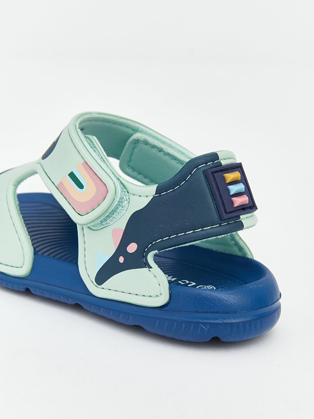 Dinozor Baskılı Erkek Bebek Sandalet-4