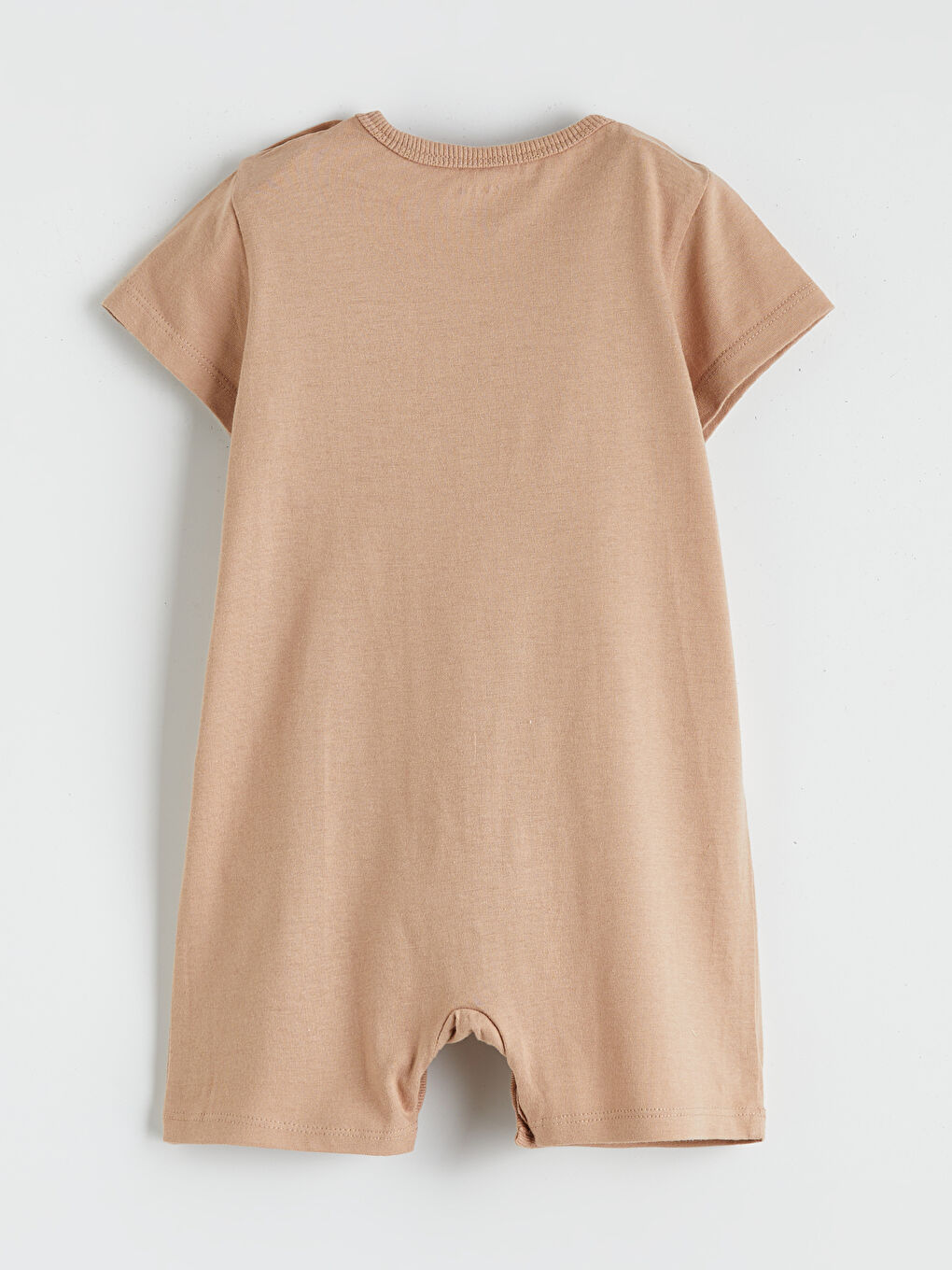 Kahverengi Baskılı ve Çizgili Erkek Bebek Tulum 2''li-4