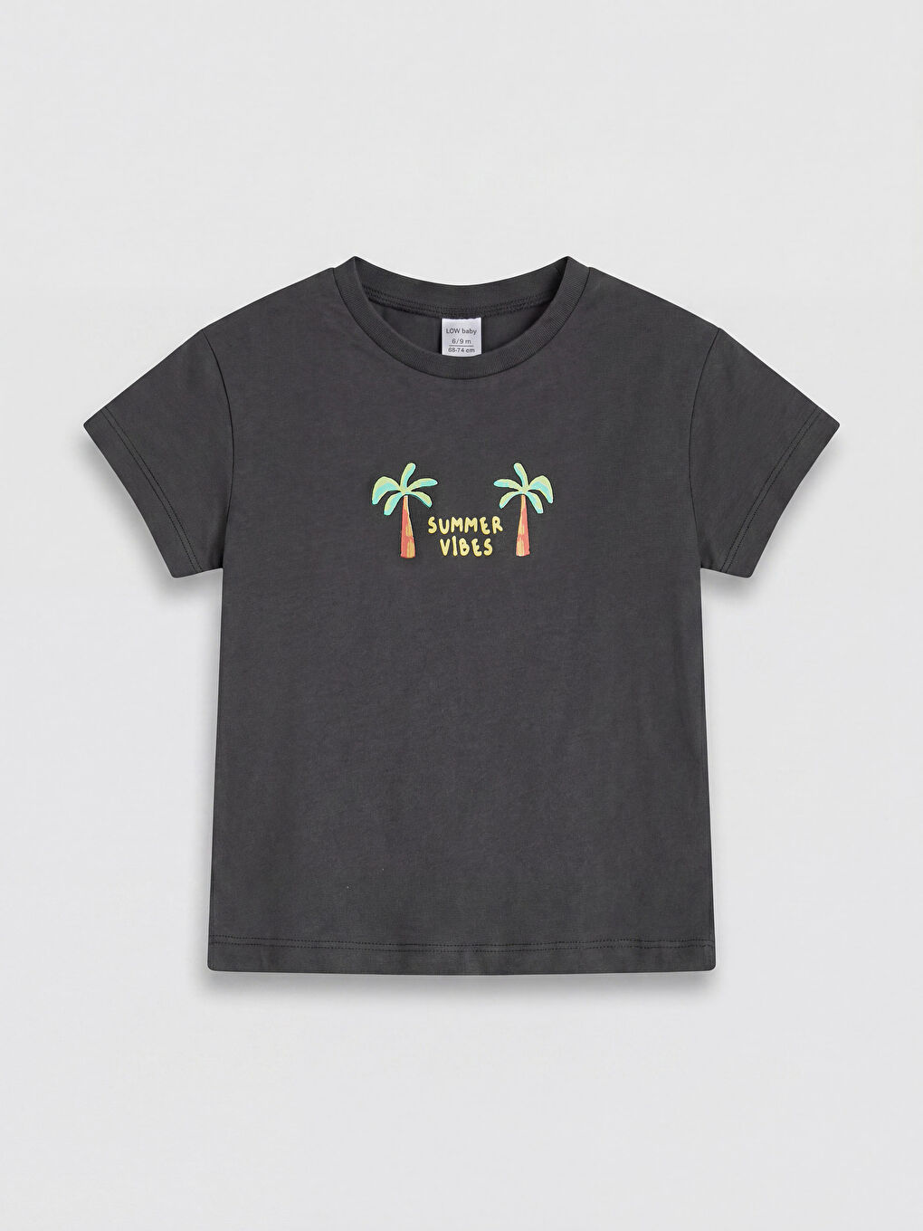 Gri Erkek Bebek Şortlu Takım-2