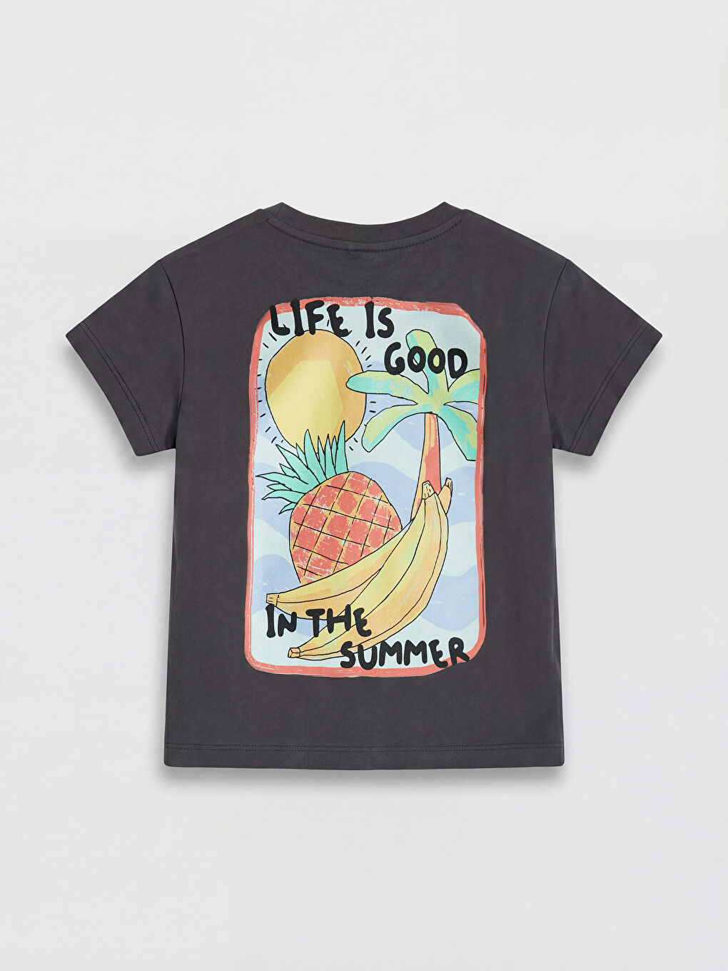 Gri Erkek Bebek Şortlu Takım-3