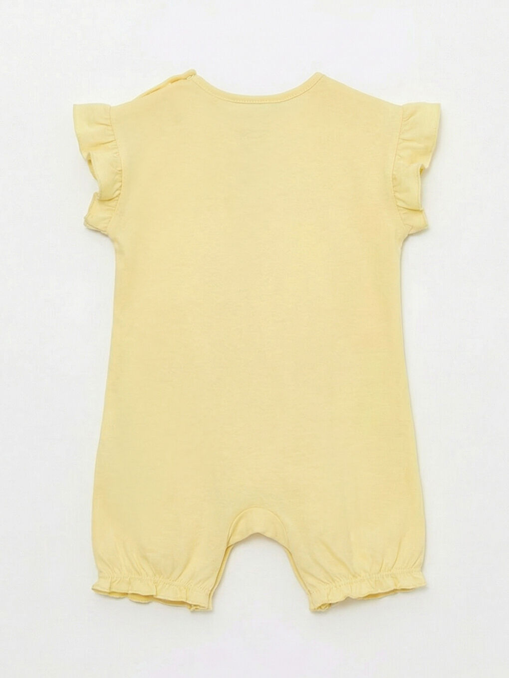 Sarı Kız Bebek Baskılı Fırfırlı Tulum 2'li-2