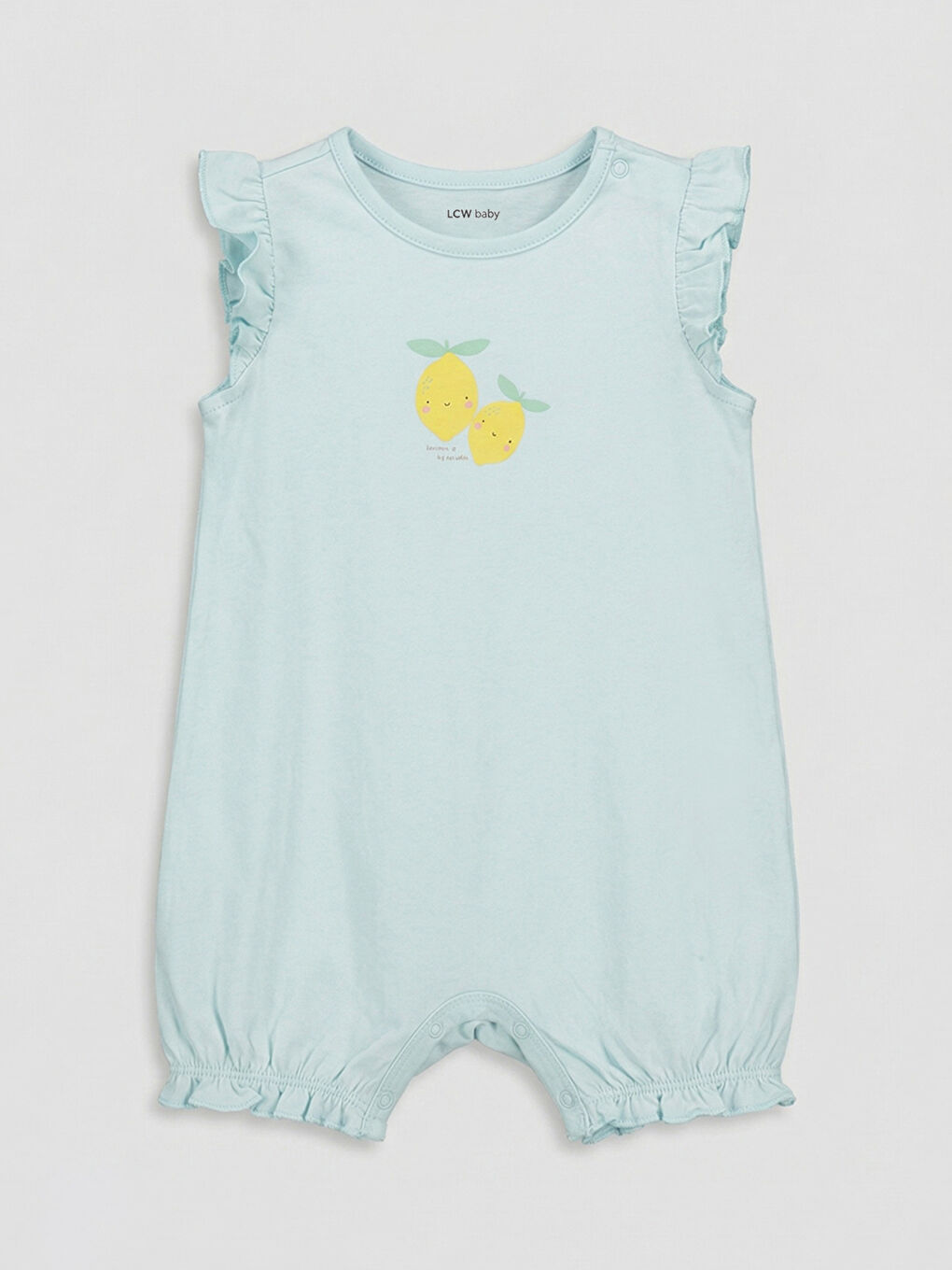 Ekru Baskılı Kız Bebek Tulum 2'li-3