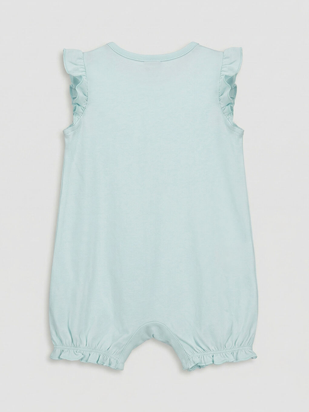 Ekru Baskılı Kız Bebek Tulum 2'li-4