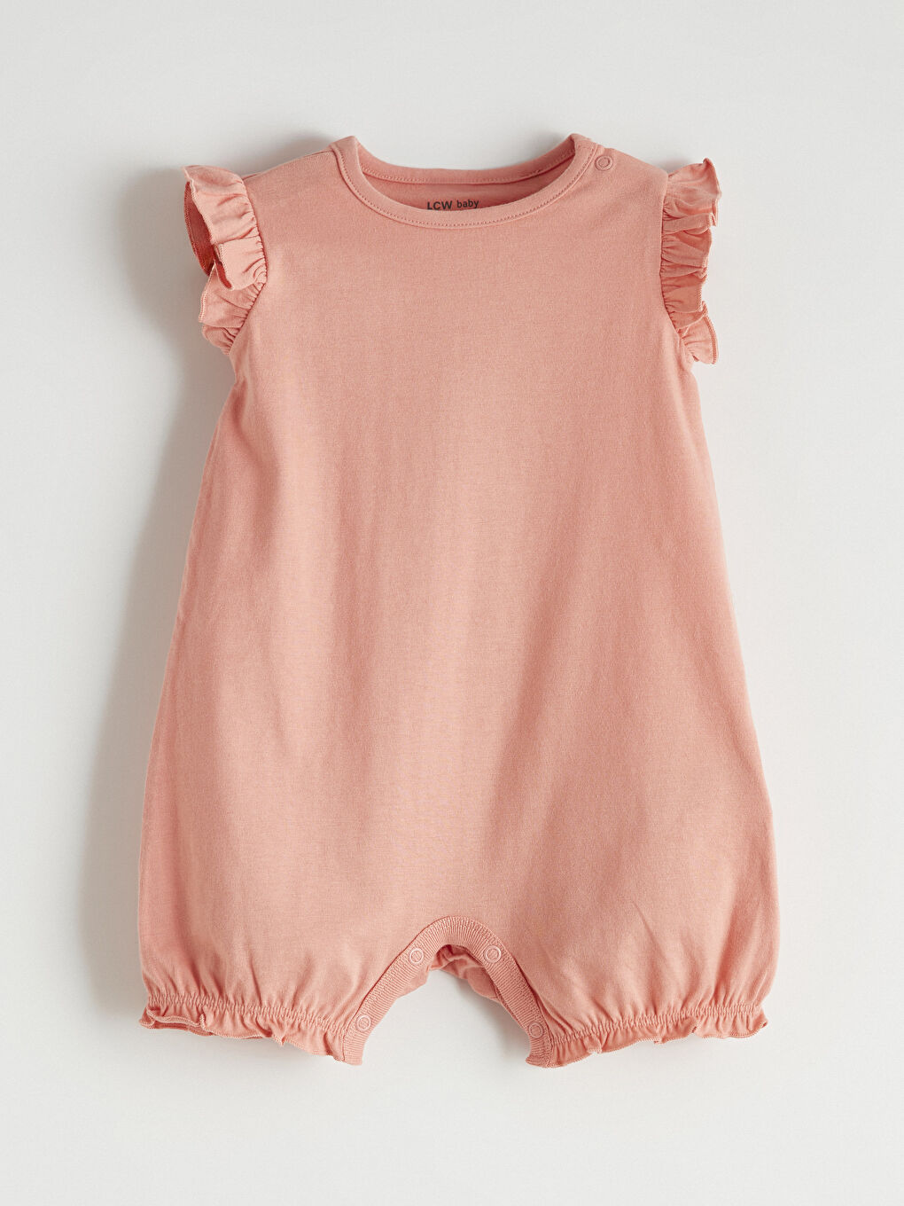 Short Sleeve Patterned Baby Girls' Jersey Jumpsuit 3-Pack-1