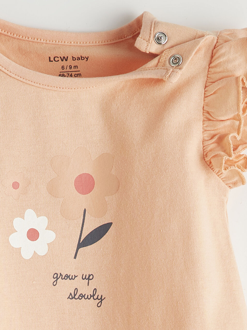 Short Sleeve Patterned Baby Girls' Jersey Jumpsuit 3-Pack-6