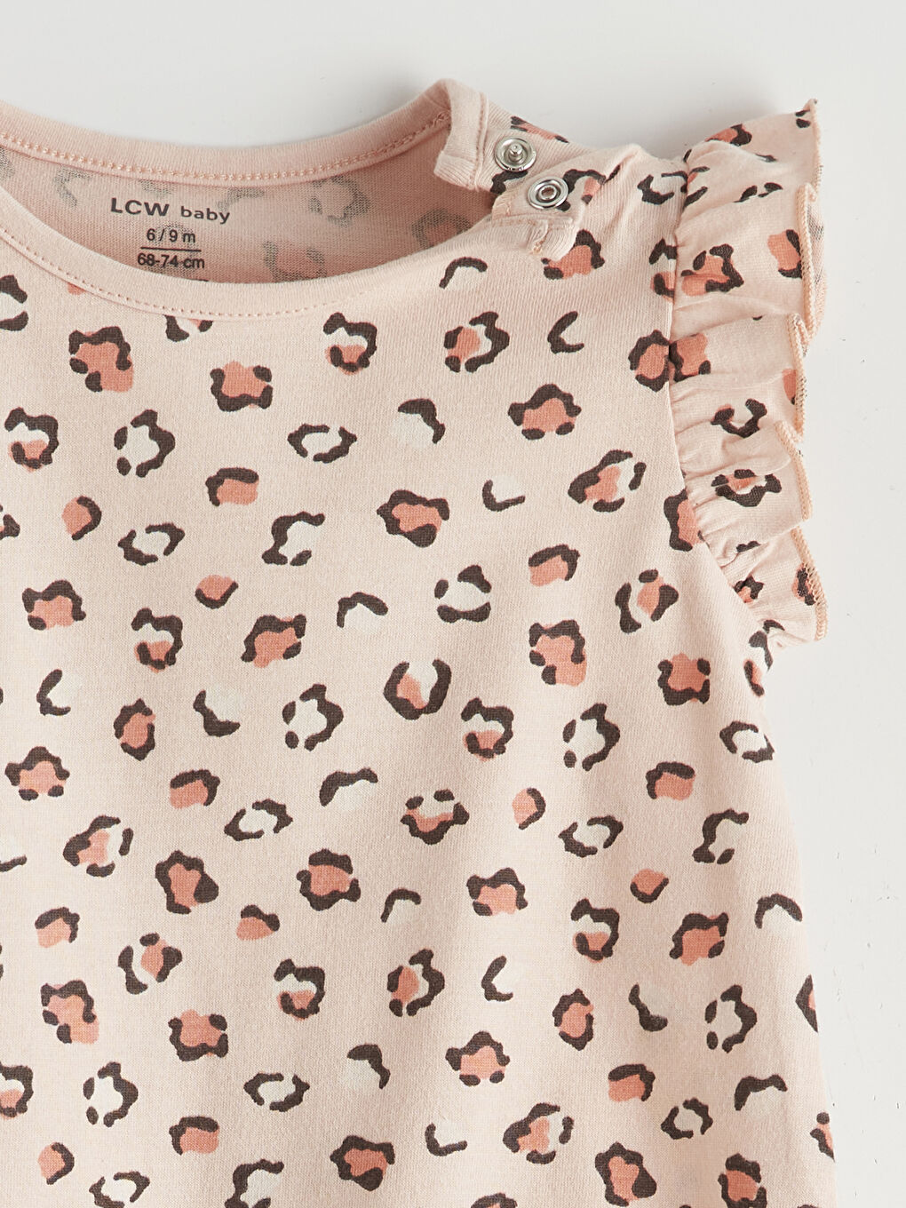 Short Sleeve Patterned Baby Girls' Jersey Jumpsuit 3-Pack-8