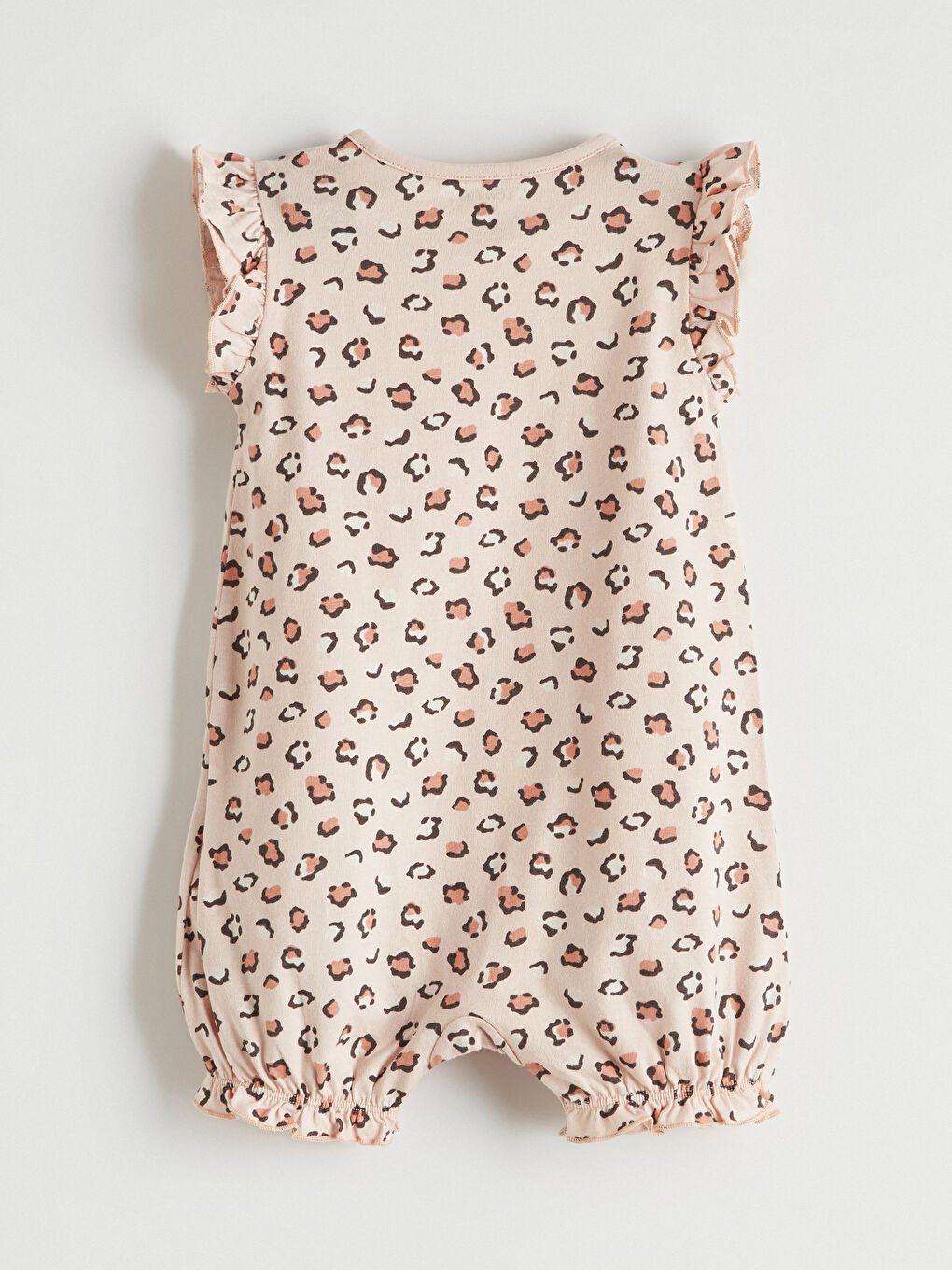 Short Sleeve Patterned Baby Girls' Jersey Jumpsuit 3-Pack-9