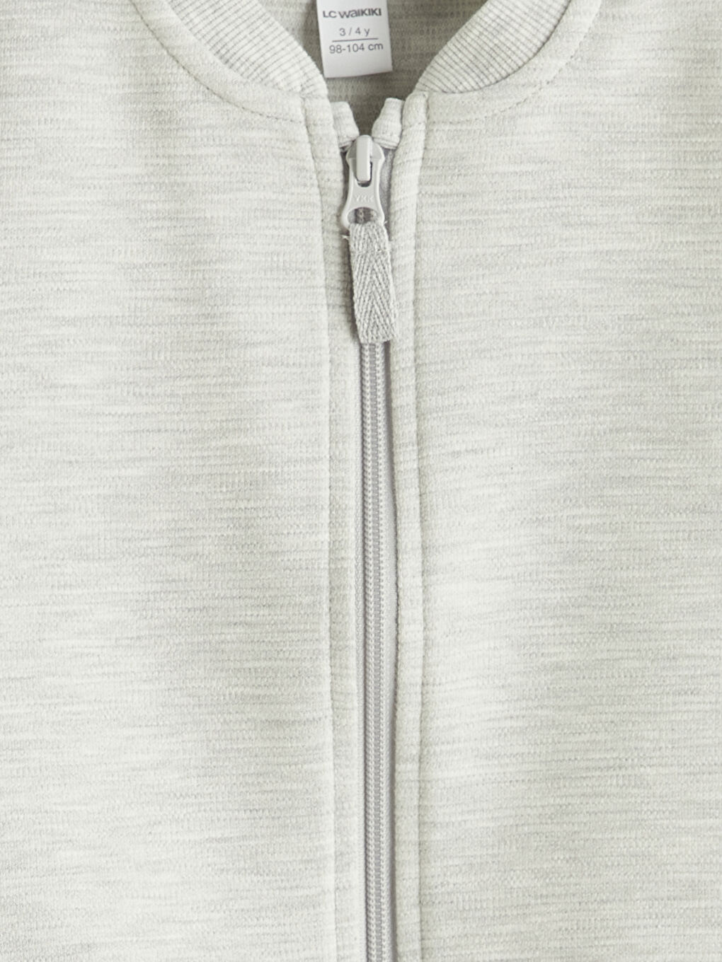 Gri Bisiklet Yaka Erkek Çocuk Yelek-1