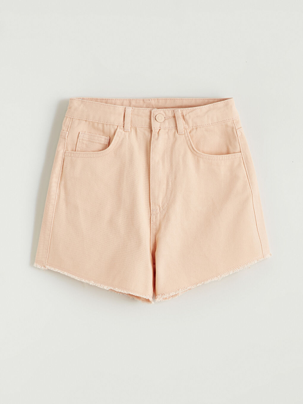 Mercan Beli Lastikli Kız Çocuk Şort