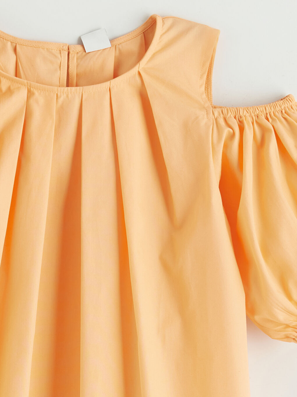 Rochie din Poplin cu Guler Rotund pentru Fete-1