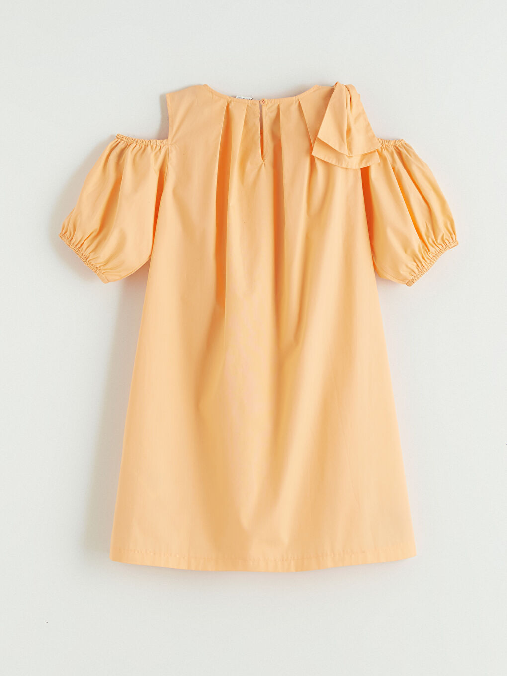 Rochie din Poplin cu Guler Rotund pentru Fete-2