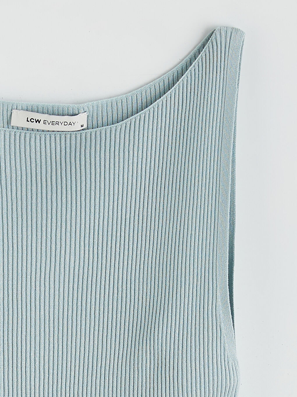 Женщины Голубой Майка-5