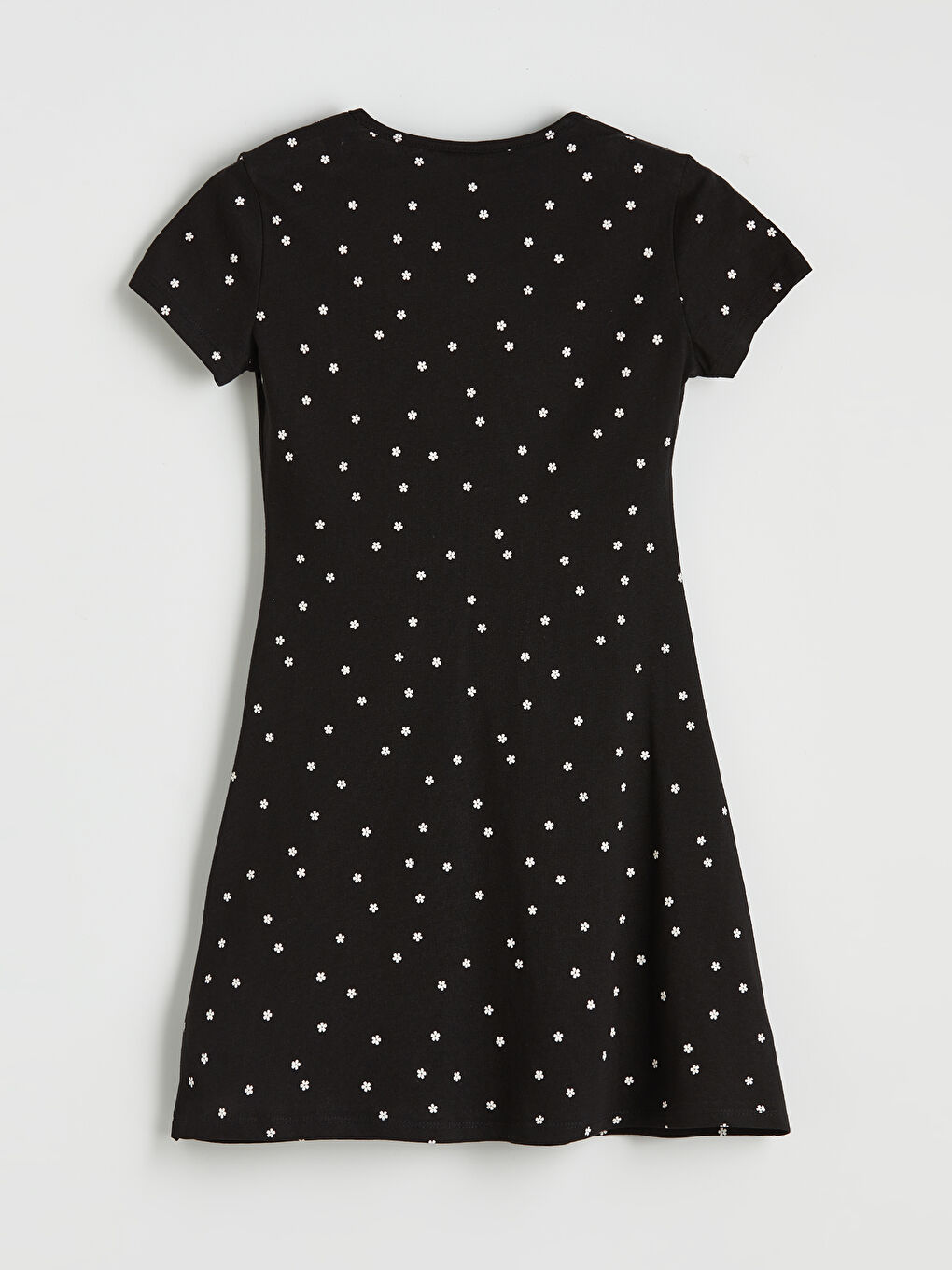 V Neck Floral Girls' Dress-1