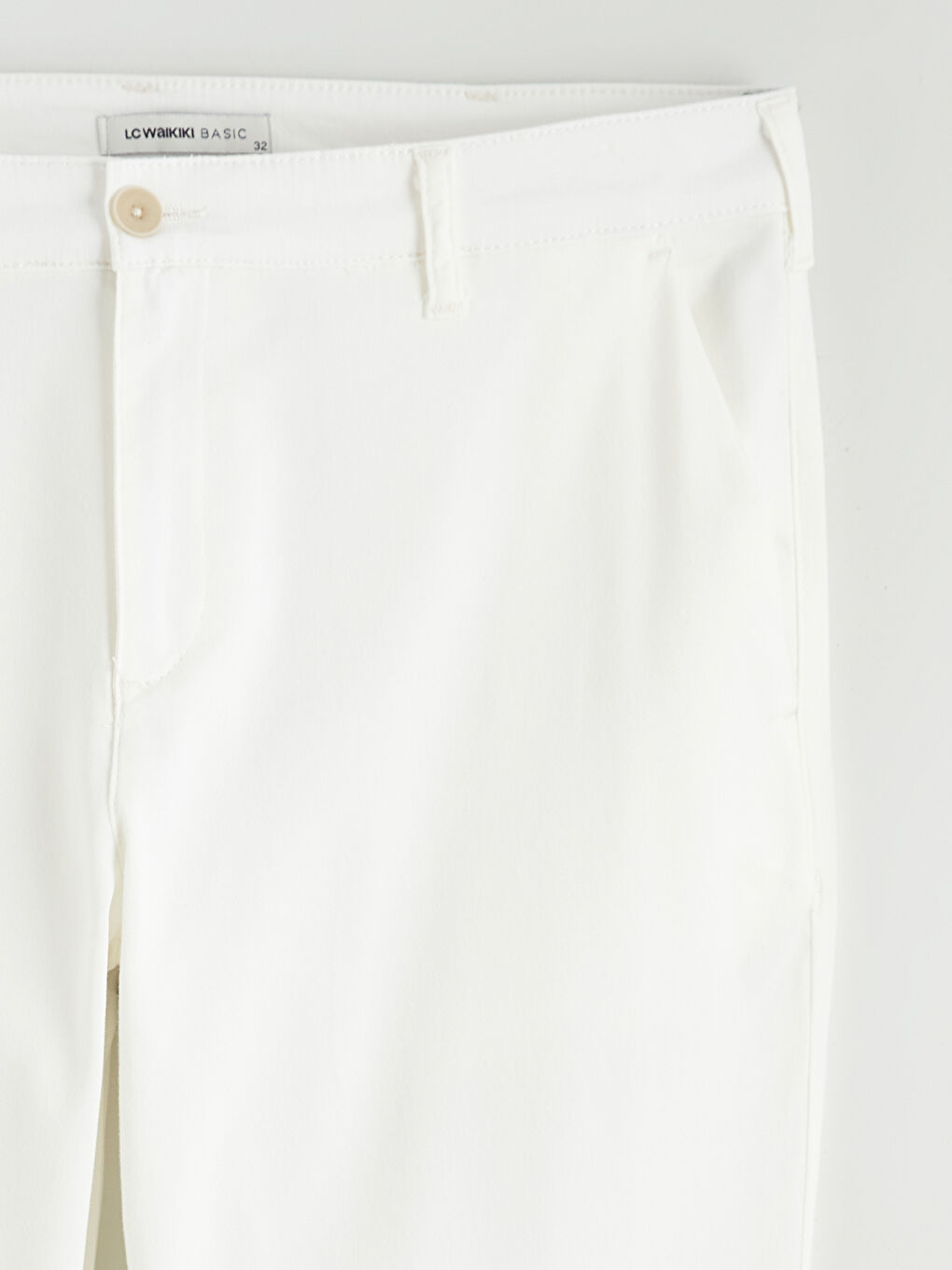 Gri Dar Kalıp Erkek Chino Pantolon-5