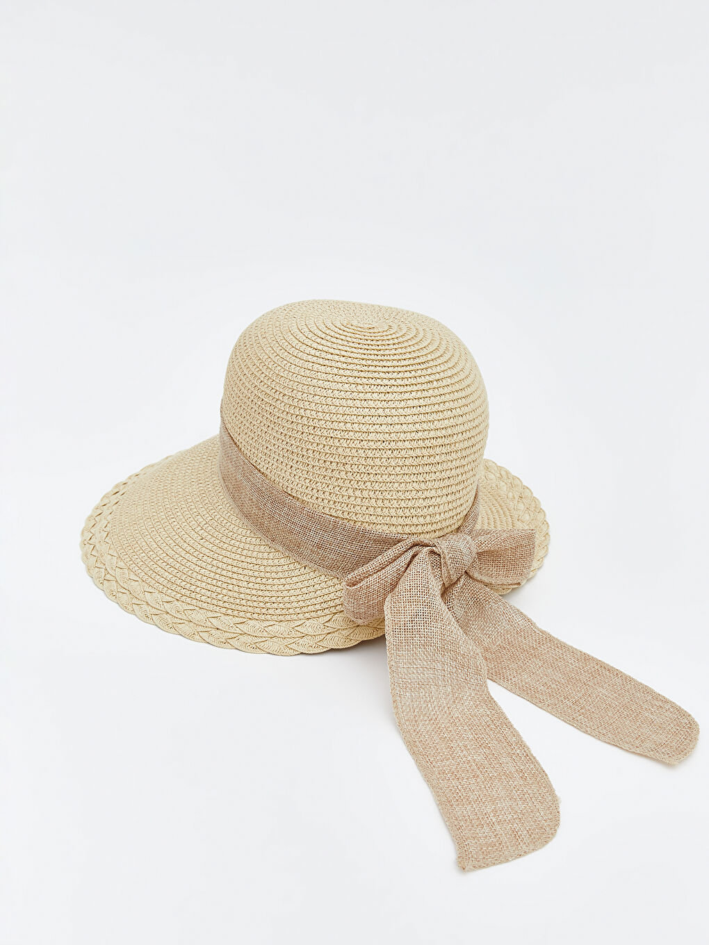 Женщины Бежевый Соломенная шляпа-1