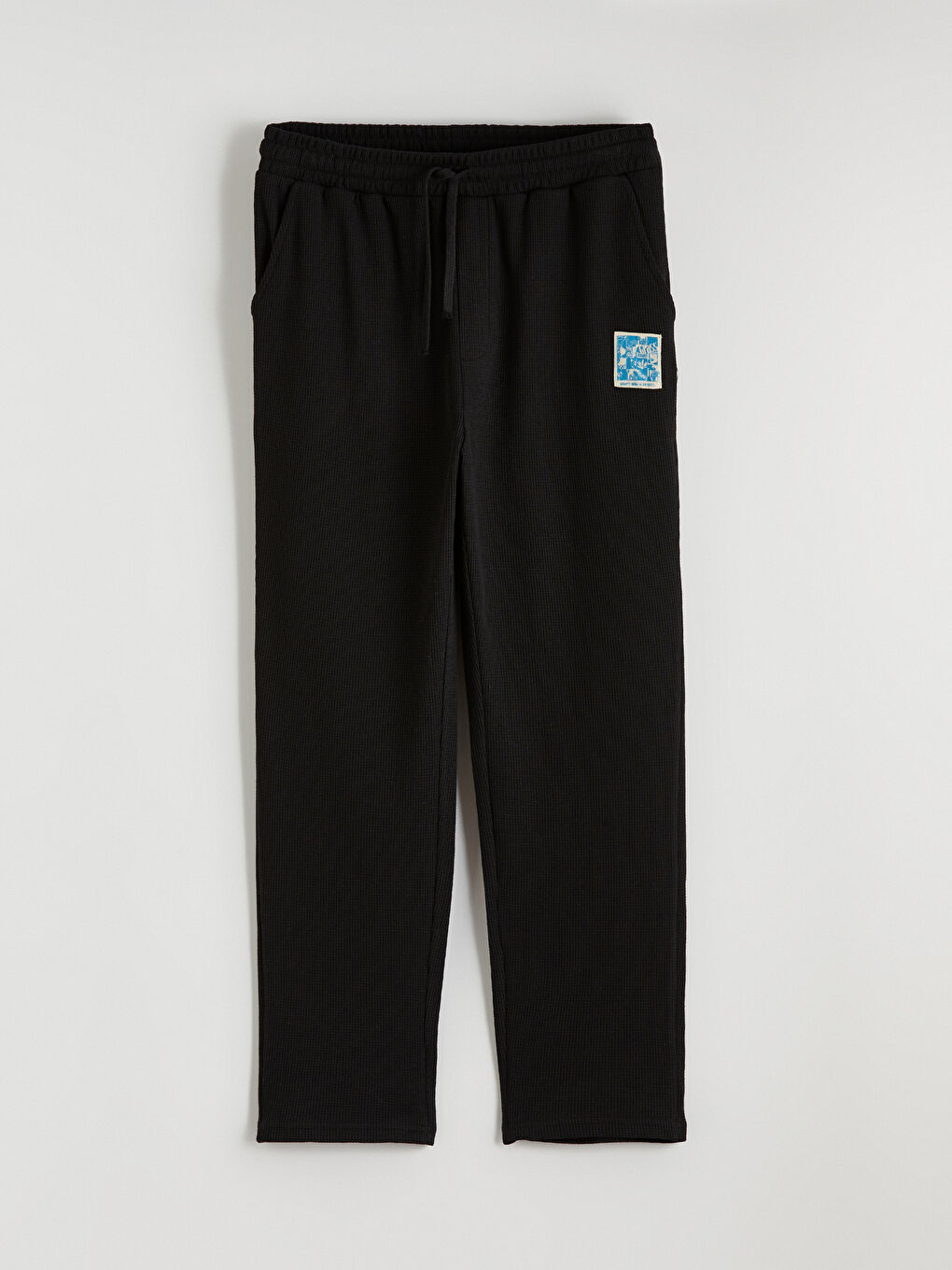 Siyah Standart Kalıp Erkek Eşofman Altı