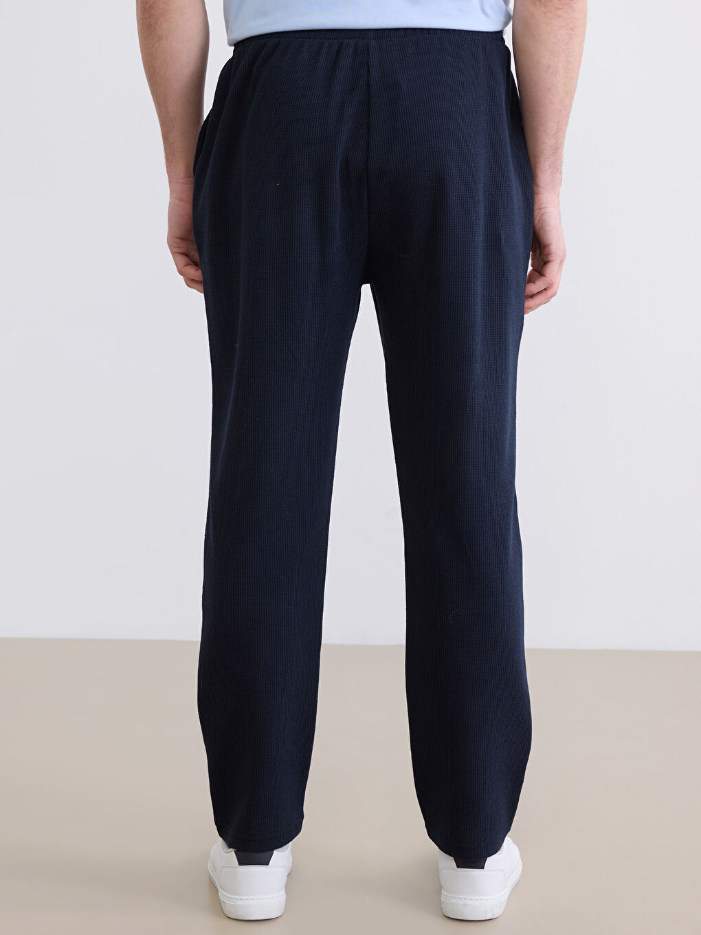 Lacivert Standart Kalıp Erkek Eşofman Altı-3