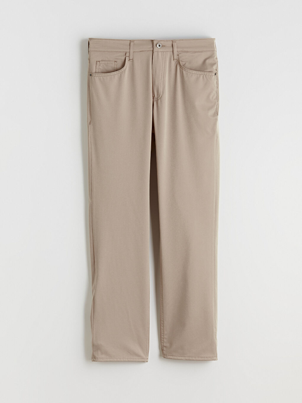 Bej Standart Kalıp Erkek Pantolon-4