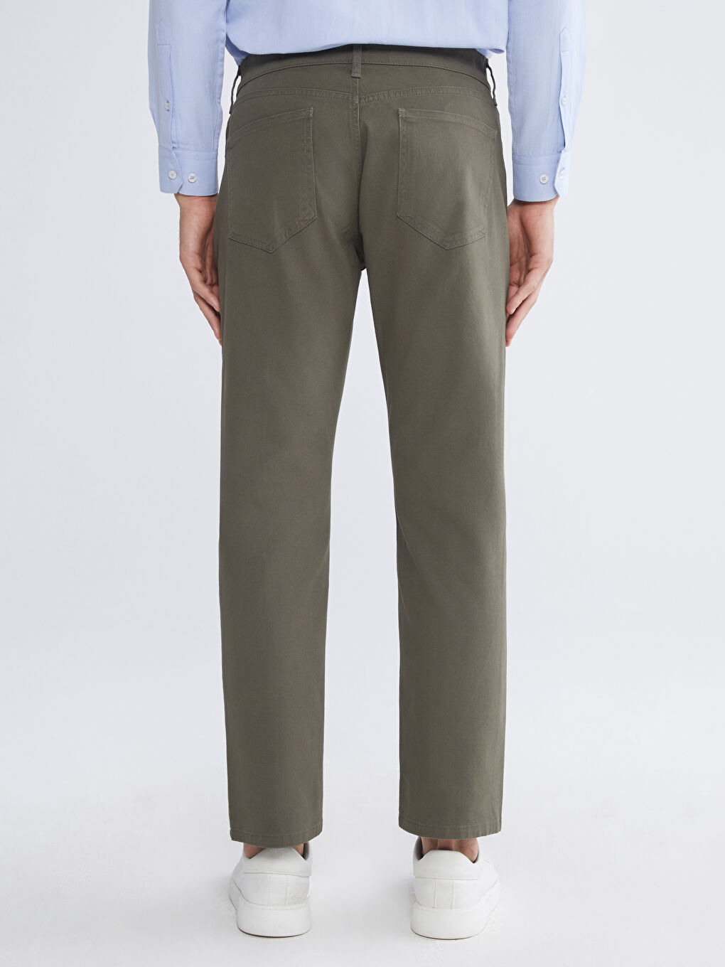 Haki Standart Kalıp Erkek Pantolon-3