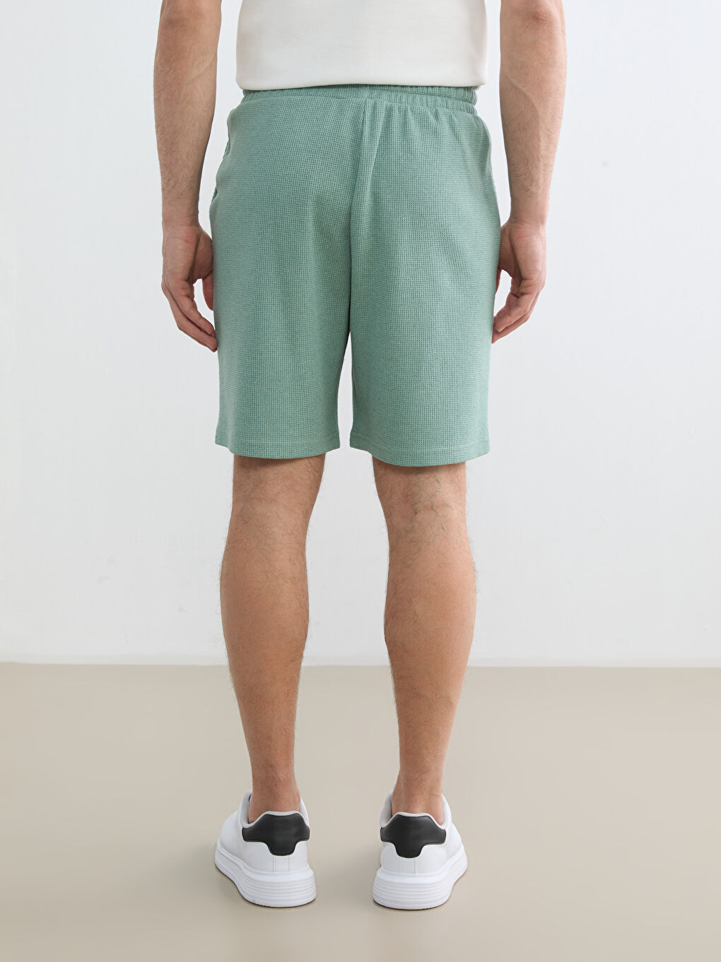 Yeşil Standart Kalıp Erkek Şort-3