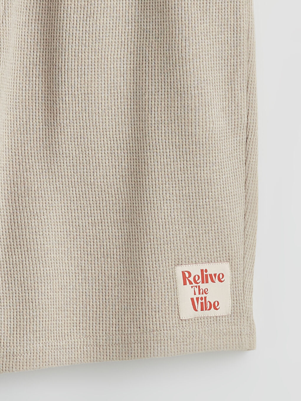 Bej Standart Kalıp Erkek Şort-5